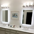 thumbnail image 2 of Side-Lighted LED Bathroom Vanity Mirror: 40" Wide x 44" Tall - Rectangular - Wall-Mounted, 2 of 7