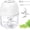 Single White, variant on Mini Garlic Chopper, 250ml Small Food Processor Cordless 1 Cup, Battery USB-C Rechargeable Electric Food Chopper Wireless, Portable Garlic Grinder Masher,Veggie Meat Blender Mincer Mixer,White