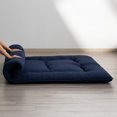 thumbnail image 3 of Futon Mattress Japanese Floor Mattress Thicken Futon Sleeping Pad for Guest,Lounger and Tavel,Navy,Queen Size, 3 of 7