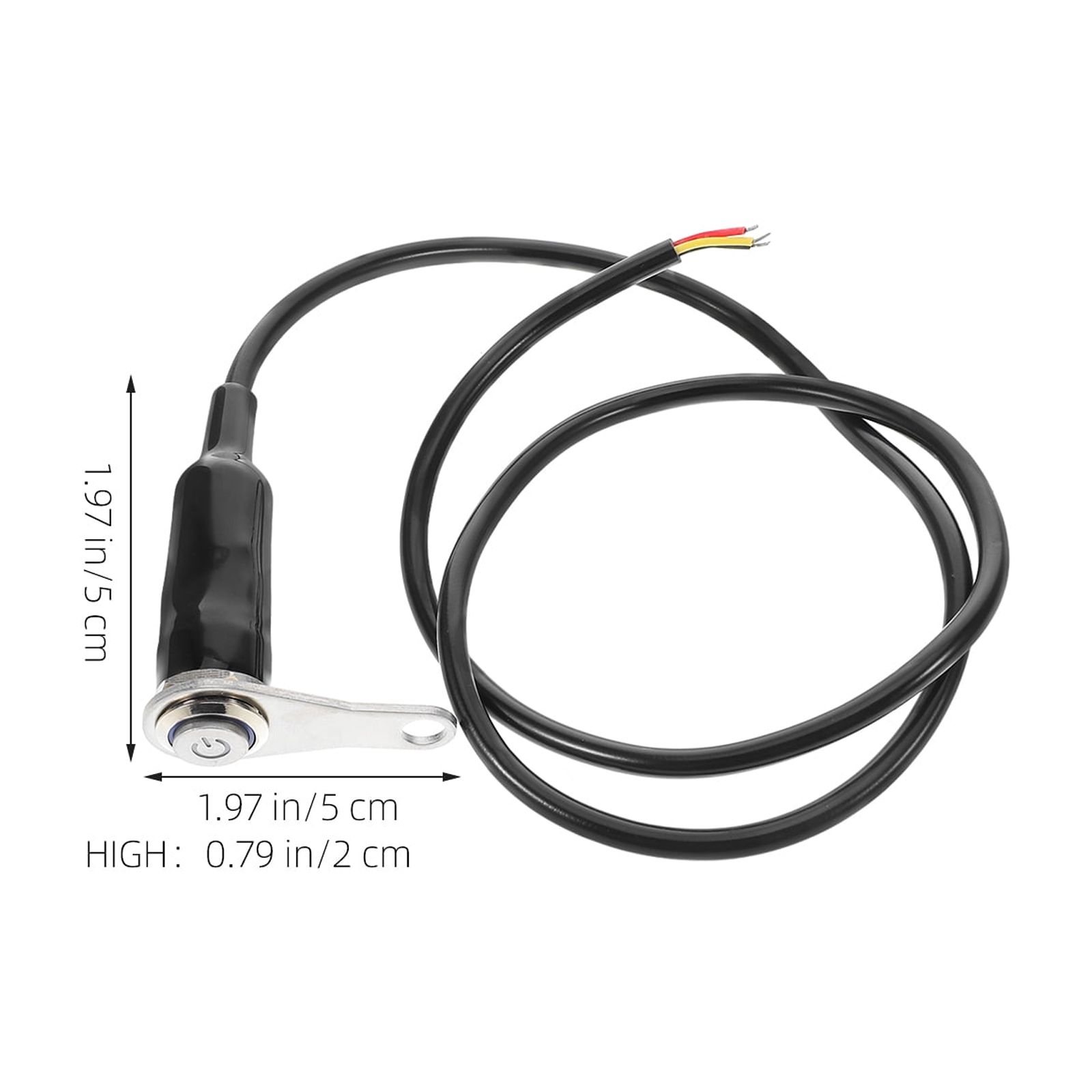 Universal Motorcycle Horn Button Waterproof Handlebar ON/OFF Switch Adjustable Mount for All Motorbike Dirt Bikes
