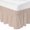 Red, variant on Red Ticking Stripe Bed Skirt King Size 18 Inch Drop, Minimalist Vertical Lines Khaki Adjustable Elastic Dust Ruffles Bedskirt for King Bed Wrap Around Pleated Mattress Frame Cover