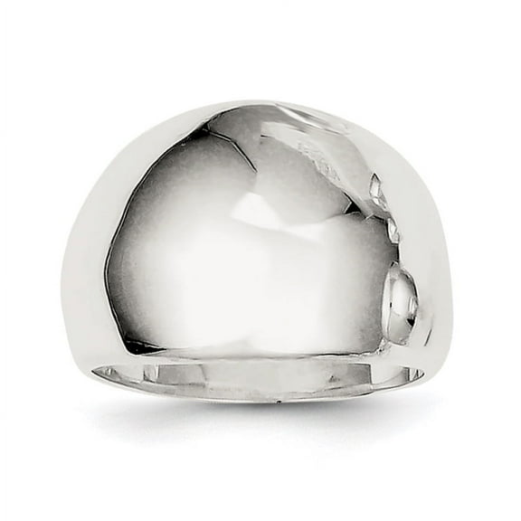 Sterling Silver Polished Cigar-band Ring