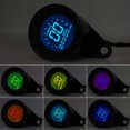 thumbnail image 4 of Velocímro Digital Universal para motocicleta tacómetro con 7 LED de retroiluminación Ehuebsd LCD odómetro Scooter ATV medidor 12V, 4 of 7