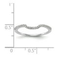 thumbnail image 7 of 14K White Gold Ring Band Wedding Diamond Round , Size 5, 7 of 7