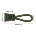 thumbnail image 2 of Uxcell Zipper Pulls Replacement 20 Pack Extension Cord Handle Extender Fixer for Luggage Backpacks Jackets Olive Green, 2 of 5