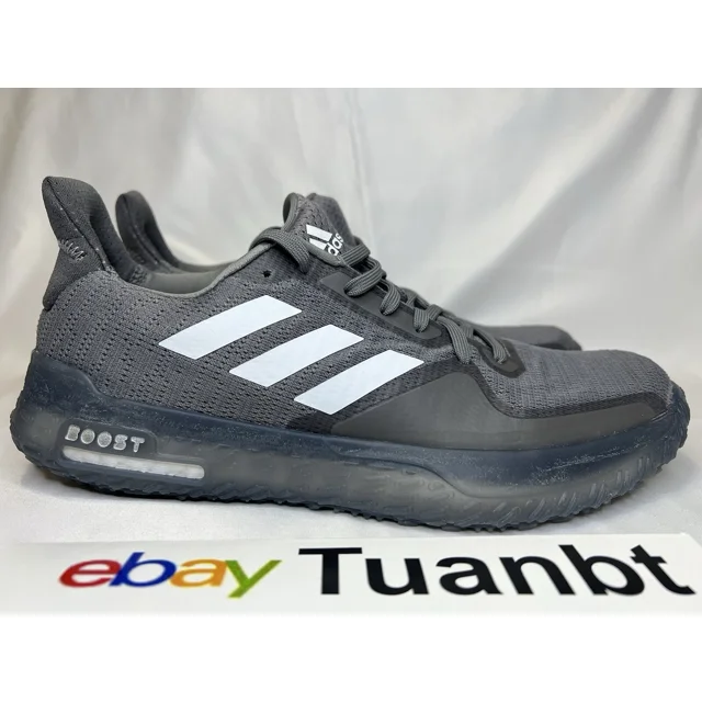 BRAND NEW Adi-das FitBoost Men's Trainer Gym Shoes Boost Dark Gray/White FV6943