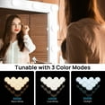 thumbnail image 3 of Consciot LED Vanity Lights For Mirror, Hollywood Style Vanity Lights With 10 Dimmable Bulbs, Adjustable Color & Brightness, USB Cable, Mirror Lights Stick on for Makeup Table Dressing Room, White, 3 of 7