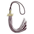 thumbnail image 3 of Endea Graduation Maroon/White Mixed Color Graduation Tassel with Gold Date Drop, 3 of 10