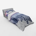 thumbnail image 2 of Ambesonne Winter Bedding Set 3 Pcs, Dreamy Evening Landscape, Twin, Multicolor, 2 of 2