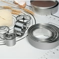 thumbnail image 4 of 14 piece stainless steel round die baking tool rustproof durable precise cutting non stick easy to clean multifunctional, 4 of 8