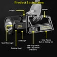 thumbnail image 4 of JOUALIY Rechargeable Spotlight 10000 lm Flashlight, 4 of 10