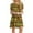 #3-Yellow, variant on Patlollav Plus Size Womens Dresses,Ladies Plain Loose Loose Floral Sunflower Print Short Sleeve Dress