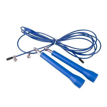 Rope Skipping Jumping Gym Training Speed Cross Fit MRX Fitness Aerobic Exercise (Blue), Gym Extreme Cable Jump