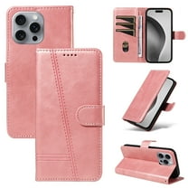 Allytechgroup Wallet Case for iPhone 14 Plus, Built-in Credit Card Slot & Lanyard RFID Blocking PU Leather Flip Case Shockproof Full Body Protective Cover for iPhone 14 Plus, Rosegold
