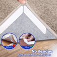 thumbnail image 3 of Jinsinto Rug Gripper Tape -Hardwood Floor - Heavy Duty Stickers Grip, Anti Curling Pad Keep Your Rug in Place 20pacs, 3 of 5