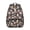 Boxer and Rose, variant on Bichon Frise and Flowers Black Pattern Backpack for School, Cute School Bag with Adjustable Shoulder Straps and Padded Back, 15.3"x11"x7.1"