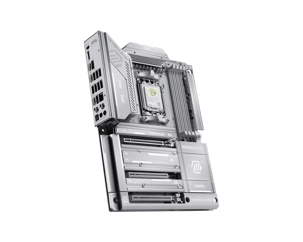 MSI MAG X870E TOMAHAWK MAX WIFI PZ AM5 AMD X870E PCIe 5.0 USB 40/20/10/5Gbps Type A/C Wi-Fi 7 ATX Back-Connect Motherboard