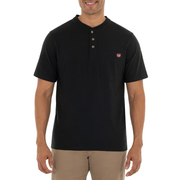 Wrangler Workwear Men's Short-sleeve Workwear Pocket Henley Shirt - Walmart .com Wrangler Workwear Men's Short-sleeve Workwear Pocket Henley Shirt - Walmart .com