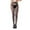 J-Black, variant on oelaio Open Crotch Panyhose for Women High Waist Stretch Tights Lady Sheer Hollow Out Stockings Black Free Size