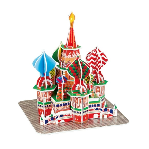 jovati kids toysThree-dimensional Puzzle World Building Model Educational Toys Children's Puzzle