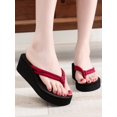 thumbnail image 1 of Toe Post Velvet Flip Flops, 1 of 5
