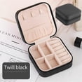 thumbnail image 5 of Mini Jewelry Box PU Leather Portable Travel Jewelry Storage Box Ring Earring Necklace Storage, 5 of 5