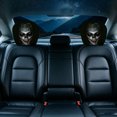 thumbnail image 3 of Scary Face Car Headrest Cover â Universal Elastic Seat Protector with Glowing Eyes â Halloween Auto Interior Decor for Vehicle Truck, 3 of 3