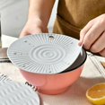 thumbnail image 6 of olkpmnmk Silicone Trivets for Hot Dishes, Round Wave Border High Temp Silicone Trivet Mat, Waterproof Anti-Slip Heat Resistant Table Coaster, Heat Resistant Silicone Trivets for Hot Pots and Pans, 6 of 7
