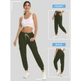 thumbnail image 7 of STARVNC Women Drawstring Mid Waist Pocket Solid Color Cargo Pants, 7 of 7