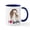 White/Navy Inside, variant on CafePress - I Love Giraffes - 11 oz Ceramic Mug - Novelty Coffee Tea Cup