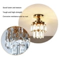 thumbnail image 4 of COFEST Lampe de Plafond Moderne en Cristal avec Installation Semi-Résistante, Base en Fer et Finition Dorée - Convient aux Allées, Couloirs et Entrées Or, 4 of 7