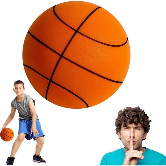 Silent Basketball, NOGIS Silent Basketball Dribbling Indoor, The Handleshh Silent Basketball, Hushhandle Silent Foam Basketball, Indoor Training Foam Ball No Noise No Sound Basketball