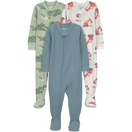 Carter s Child of Mine Toddler Pajama Sleeper 3-Pack Sizes 12M-5T