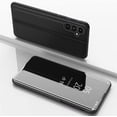 thumbnail image 2 of Compatible with Samsung Galaxy A35 5G Case Clear View Mirror Makeup Bookstyle Leather Design Flip Case with Kickstand Luxury Design Shockproof Phone Case for Samsung Galaxy A35 5G QH Black, 2 of 9