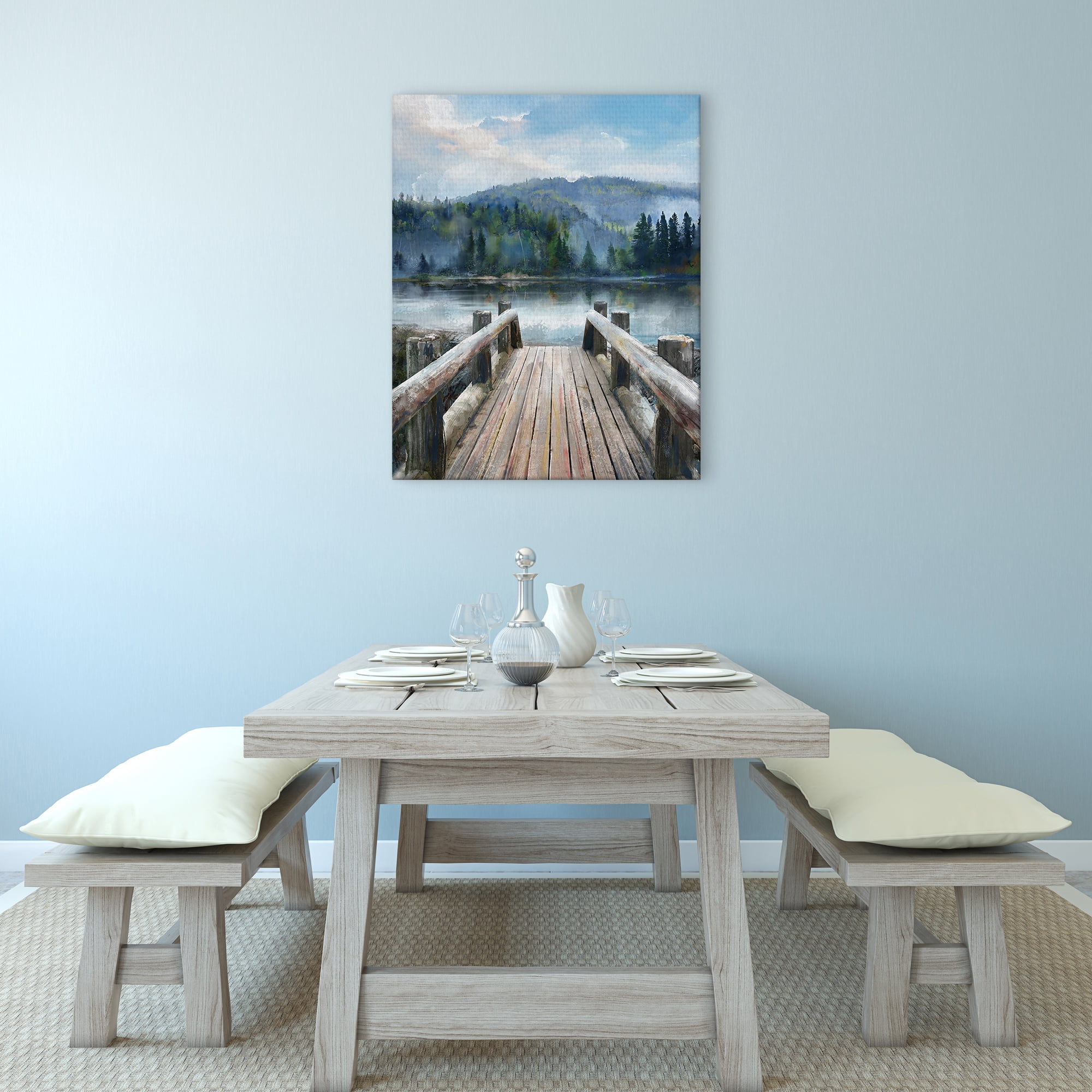Mountain Lake by Studio Arts Canvas Art Print