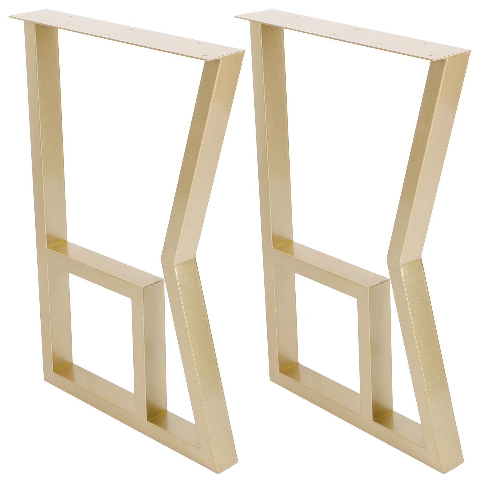 A Pair Industrial Metal Table Legs X Trapezoidal /Square Shape Bench /Desk Leg 