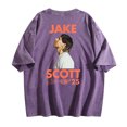thumbnail image 3 of Jake Scott On Tour Live In 2025 Washed Cotton Tshirt Hip Hop Style Short Sleeve Tees, 3 of 4