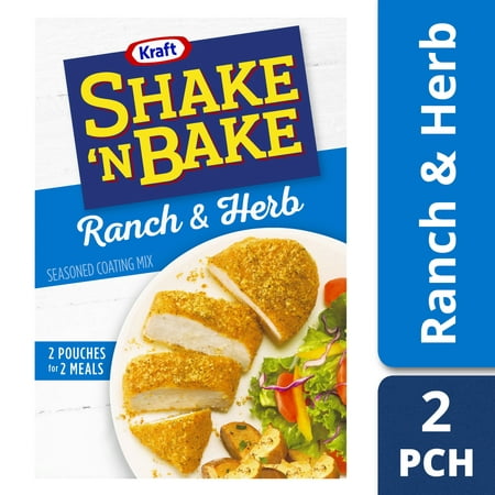 (3 Pack) Kraft Shake 'n Bake Ranch & Herb Seasoned Coating Mix, 4.75 oz