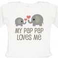 thumbnail image 4 of Inktastic My Pap Pap Grandpa Loves Me Boys or Girls Long Sleeve Baby Bodysuit, 4 of 5