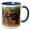 Blue/White, variant on 3drose, India. Asian Elephant Used in Safaris at Bandhavgarh Tiger Reserve., 15oz Mug