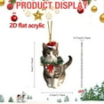 thumbnail image 6 of ERTZAE Christmas Cat Ornament,Tree Hanging Decor,Festive Feline Ornament,Holiday Cat Keepsake,Memorial Cat Gift,Outdoor Hanging Decor,Pet Lover Gift,Xmas Animal Ornament,Festive Cat Decoration H, 6 of 9
