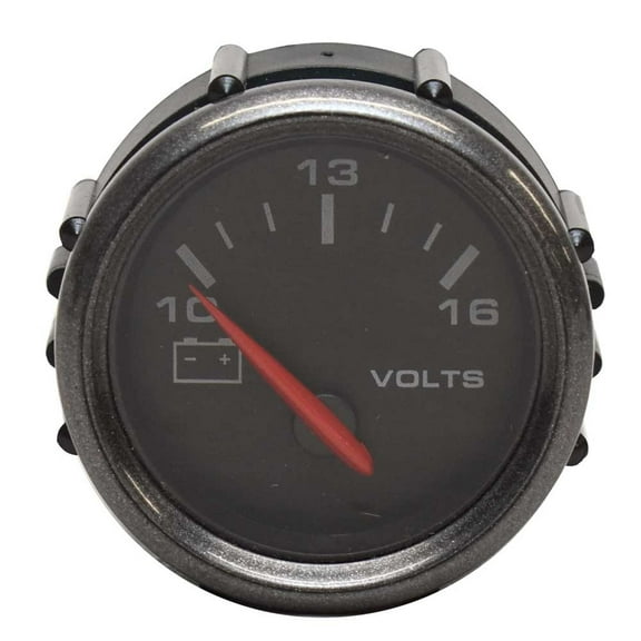 Faria Boat Volt Meter Gauge VP7113A | 2 Inch Pewter Black