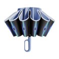 thumbnail image 4 of lionlar Automatic Folding Umbrella 60 Ribs Portable Umbrella Windproof Rain Umbrella Blue, 4 of 9