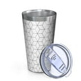 thumbnail image 2 of 16oz Tumblers Black White Checkerboard Checkered Pattern Stainless Steel Vacuum Insulated Double Wall Travel Tumbler Cups Mug with Lid and Straw,Cleaning Brush for Coffee,Tea, 2 of 4