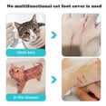 thumbnail image 3 of Cat Claw Protector Bath Feeding Bathing Shoes Foot Cover Anti-Scratch for Cats Pet Grooming Silicone Paw Nail Cover Boots ShopWise Round, 3 of 9