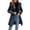 Navy, variant on LEBONYARD Women's Trendy Zipper Hooded Thicken Liner Long Sleeve Solid Colored Puffer Jacket Casual Loose Fit Ladies Winter Outerwear Jacket Coat