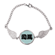 thumbnail image 1 of Sima chino Apellido personaje China Pulsera pulsera pulsera alas de ángel pulsera, 1 of 3