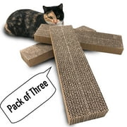 Catry, Cat Scratcher Pack of 3, Replacement Cardboard or Individual Uses
