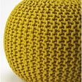thumbnail image 3 of Butler Specialty Company Pincushion Woven Cotton 19"W Pouffe - Gold, 3 of 3