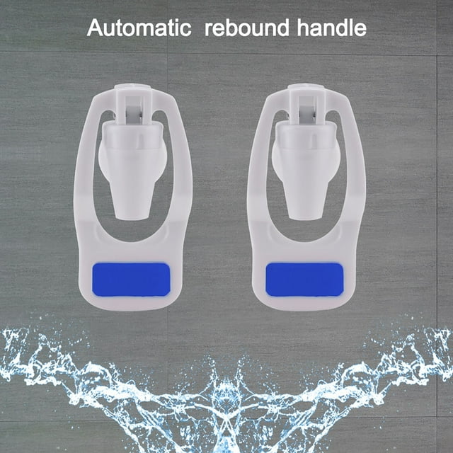 Unique Bargains Robinet de Refroidisseur d'Eau en Plastique Poignée Poussoir pour Distributeur d'Eau Remplacement Bleu